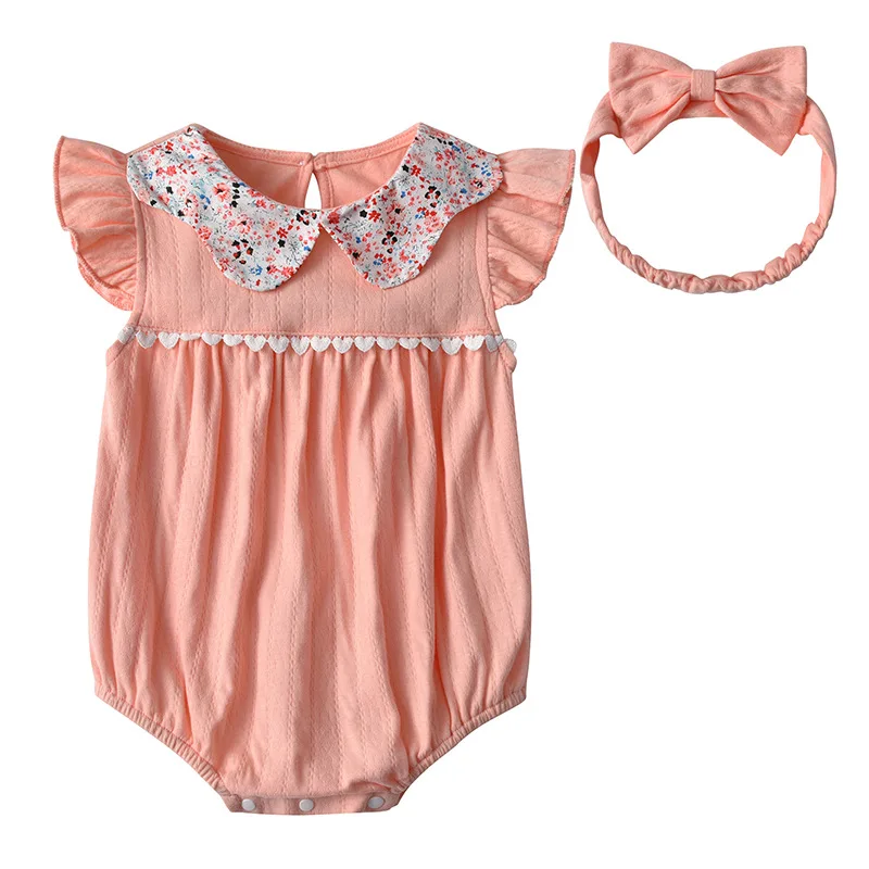 Newborn Baby Girl Clothes Baby Girls Romper Headband 2Pcs Summer Sleeveless Outfits Sunsuit for 0-24Months Baby Girl Outfits
Newborn Baby Girl Clothes Baby Girls Romper Headband 2Pcs Summer Sleeveless Outfits Sunsuit for 0-24Months Baby Girl Outfits