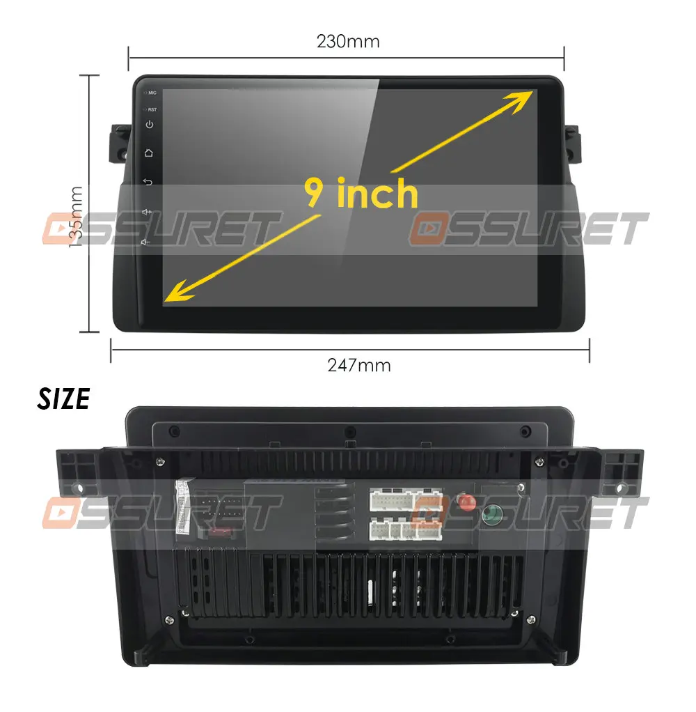 Auto Radio Android 10 2GB+32GB Car Stereo for BMW E46 M3 318/320/325/330/335 GPS Navigation support BT Wifi 4G DVR Rear Camera
Auto Radio Android 10 2GB+32GB Car Stereo for BMW E46 M3 318/320/325/330/335 GPS Navigation support BT Wifi 4G DVR Rear Camera