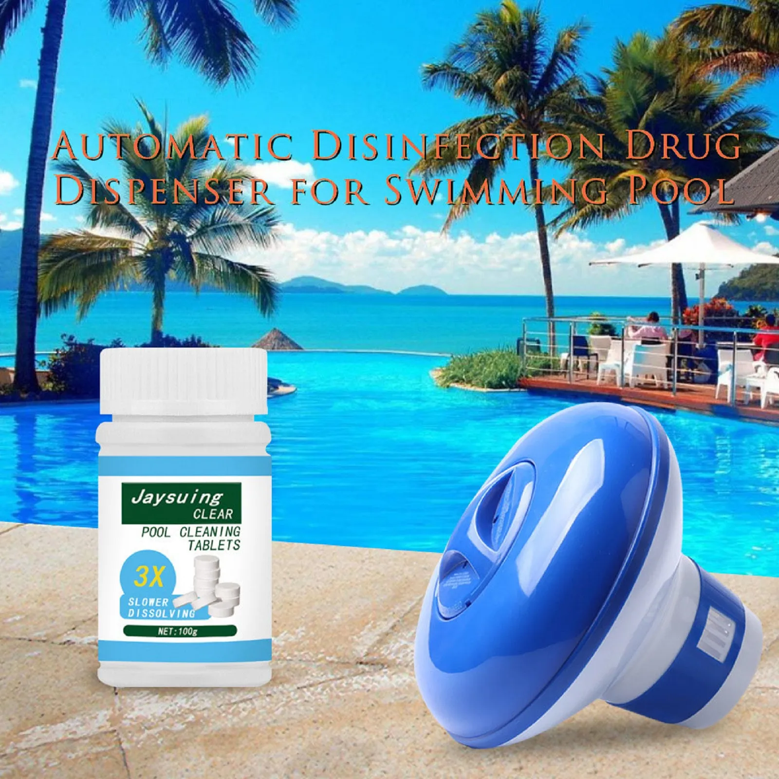 100g Multi Functional Stain Cleaner Swimming Pool Effervescent Cleaning Tablets Swimming Pool Cleaner Cleaning + Dosing Device
100g Multi Functional Stain Cleaner Swimming Pool Effervescent Cleaning Tablets Swimming Pool Cleaner Cleaning + Dosing Device