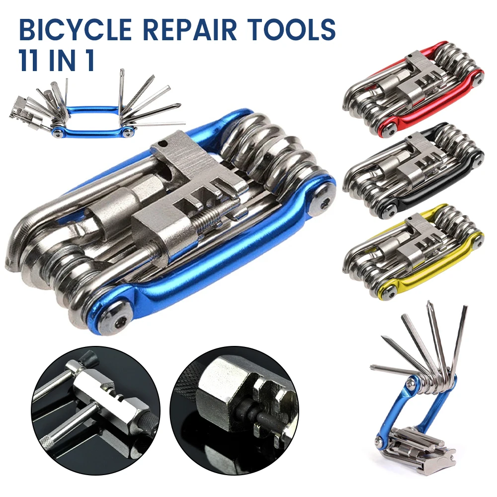 11 In1 Multi-functional Bicycle Repairing Set Bike Repair Hands Tools Set Wrench Screwdriver Chain Cutter Mountain Cycling Tools
11 In1 Multi-functional Bicycle Repairing Set Bike Repair Hands Tools Set Wrench Screwdriver Chain Cutter Mountain Cycling Tools