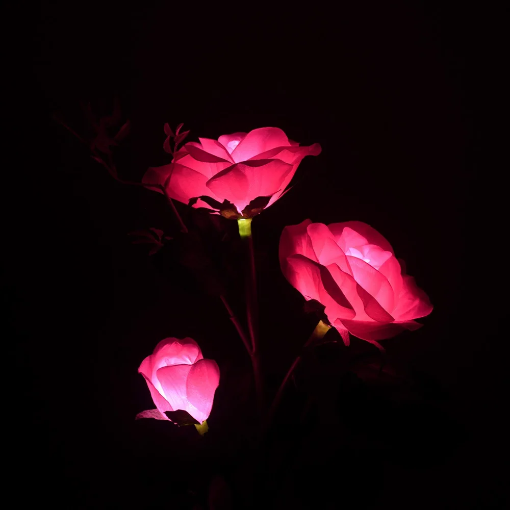 Solar Rose Light 3-head LED Solar Light Outdoor Solar Lamp 5color Light Waterproof Solar Ground Simulation Sunlight Decoration 6
Solar Rose Light 3-head LED Solar Light Outdoor Solar Lamp 5color Light Waterproof Solar Ground Simulation Sunlight Decoration 6