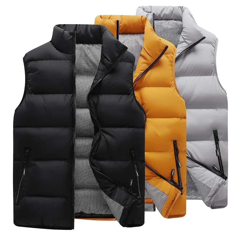 New Sleeveless Oversized Men's Vest Cotton Warm Solid Color Fashion Jackets M-5XL
New Sleeveless Oversized Men's Vest Cotton Warm Solid Color Fashion Jackets M-5XL