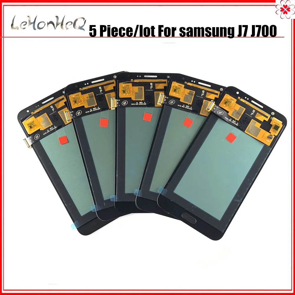

ЖК-дисплей 5 шт./лот для Samsung J700, ЖК-дисплей, сенсорный экран, дигитайзер в сборе для samsung Galaxy J7 2015 J700 J700F Incell LCD