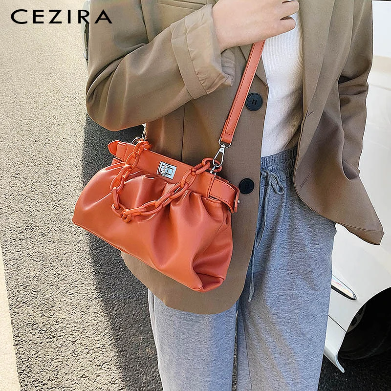 CEZIRA Luxury Chain PU Leather Crossbody Bag For Women Designer Vegan Shoulder Handbag Ladies Fashion Lock Pouch Messenger Purse 
CEZIRA Luxury Chain PU Leather Crossbody Bag For Women Designer Vegan Shoulder Handbag Ladies Fashion Lock Pouch Messenger Purse