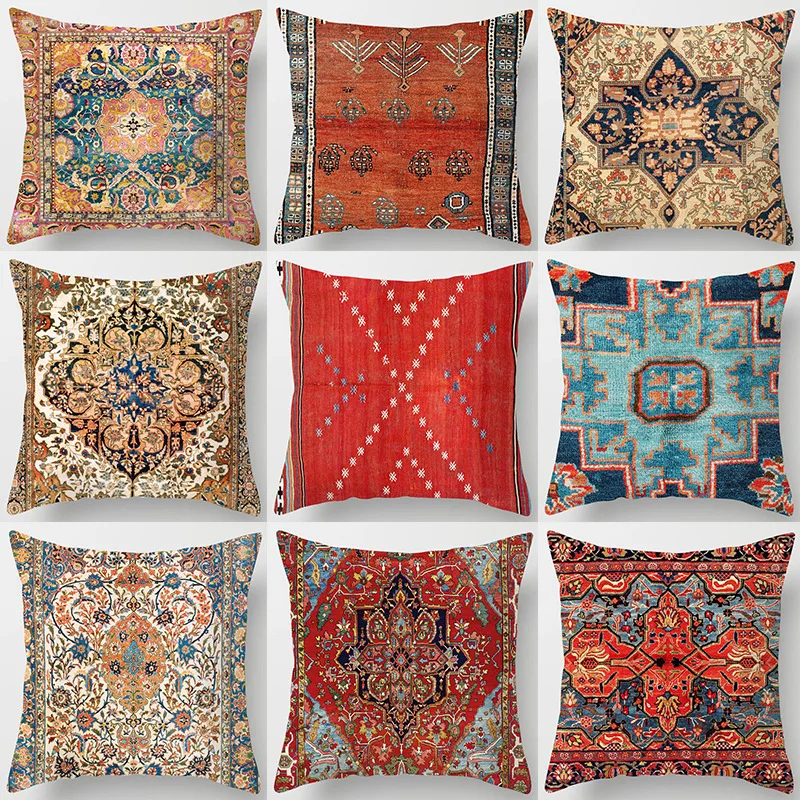 Pillowcase Cover Persian Carpet Painting Cushion Cover 45x45cm For Sofa BedroomHome Decor Peach Skin Pillow Cases Turkey Style
Pillowcase Cover Persian Carpet Painting Cushion Cover 45x45cm For Sofa BedroomHome Decor Peach Skin Pillow Cases Turkey Style