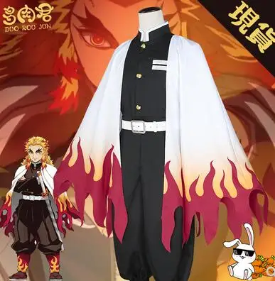 Anime Demon Slayer: Kimetsu no Yaiba Rengoku Kyoujurou Men Cosplay Wig Costume Top + Pants + Belt + Cloak
Anime Demon Slayer: Kimetsu no Yaiba Rengoku Kyoujurou Men Cosplay Wig Costume Top + Pants + Belt + Cloak