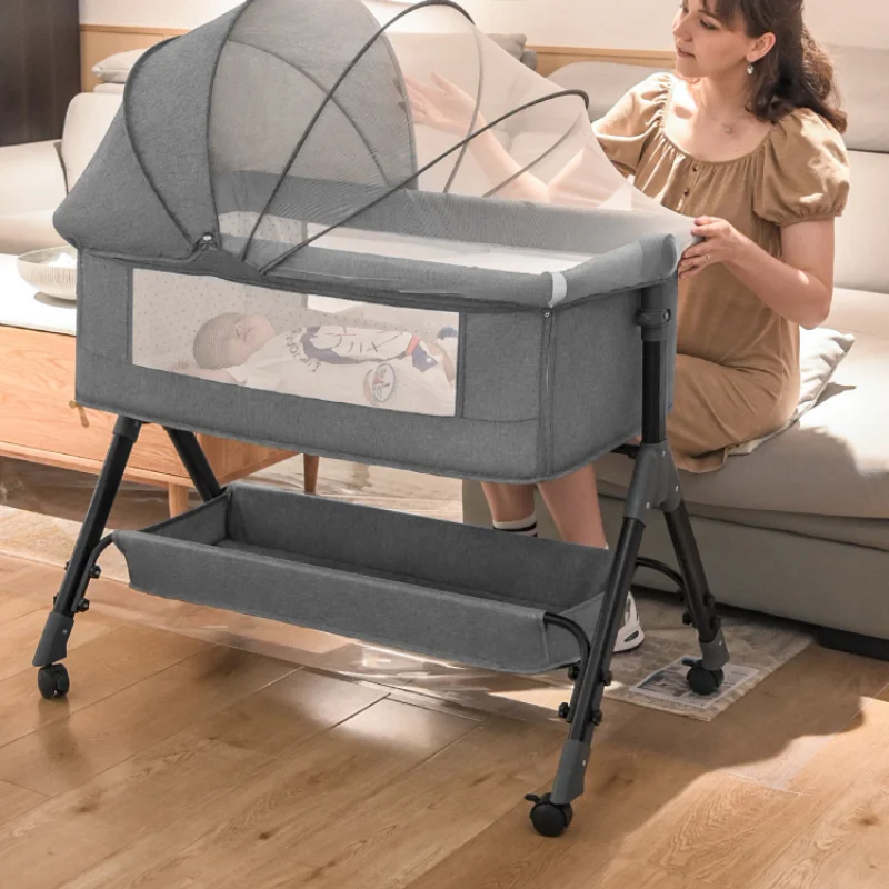 Многофункциональная складная детская кроватка, портативная детская кроватка в европейском стиле