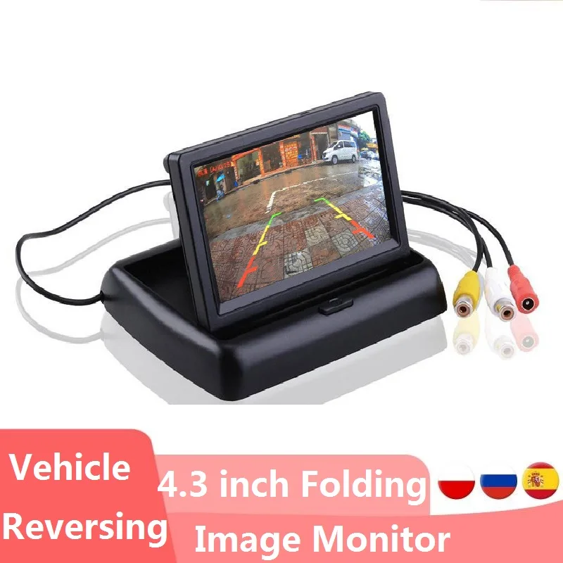 Folding Car Reversing Monitor 4.3 Inch Video Input For Car Rear View Camera Vehicle Parking Reversing Image Input Assistance
Folding Car Reversing Monitor 4.3 Inch Video Input For Car Rear View Camera Vehicle Parking Reversing Image Input Assistance