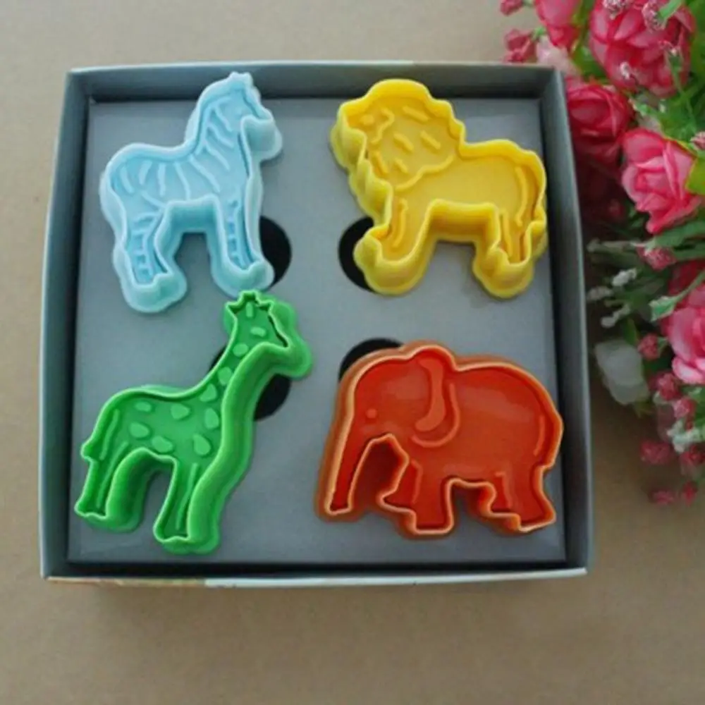 Hot Sales!!! 4 Pcs/Set Animal Shape Fondant Cake Plunger Cutter Sugarcrafted Decorating Mold
Hot Sales!!! 4 Pcs/Set Animal Shape Fondant Cake Plunger Cutter Sugarcrafted Decorating Mold