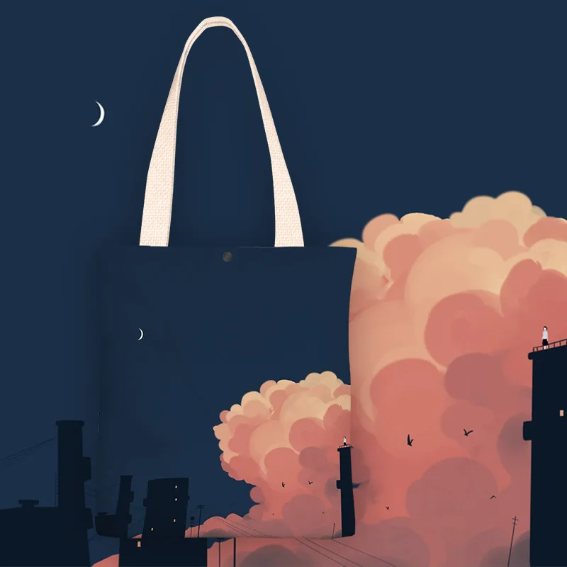 Original Illustration Canvas Shopping Bags for Women Velvet Cloth Shoulder Bags Reusable Grocery Shopper Students Book Pack
Original Illustration Canvas Shopping Bags for Women Velvet Cloth Shoulder Bags Reusable Grocery Shopper Students Book Pack