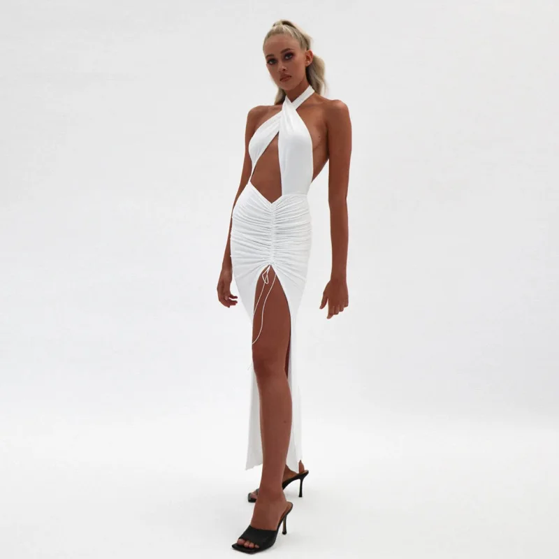 2021 summer New Women's Cross Necked Sexy maxi party long bodycon white Dress elegant women
2021 summer New Women's Cross Necked Sexy maxi party long bodycon white Dress elegant women