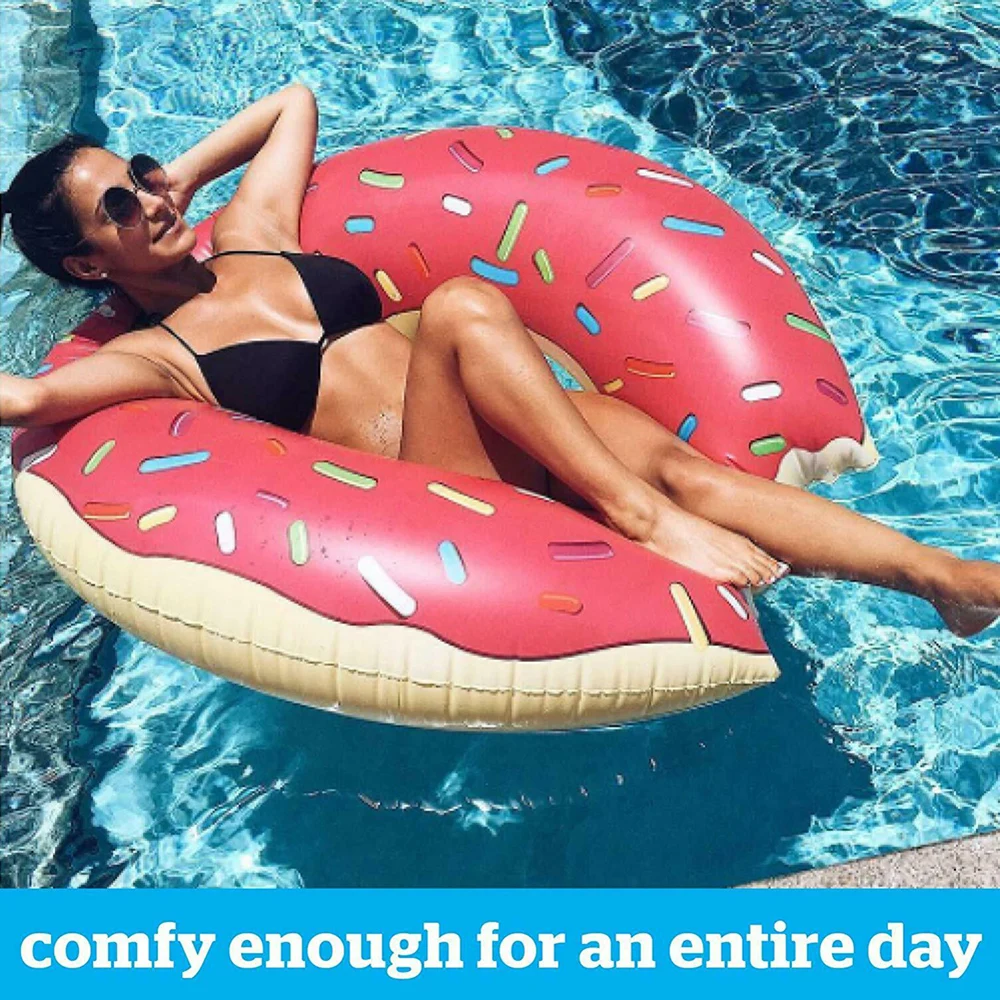 Summer Outdoor Swimming Ring Inflatable Donut Pool Buoys Giant Pool Float Activitives Beach Party Swimming Pool Accessories
Summer Outdoor Swimming Ring Inflatable Donut Pool Buoys Giant Pool Float Activitives Beach Party Swimming Pool Accessories