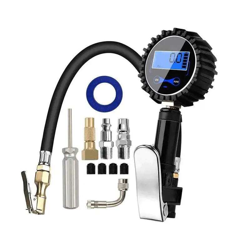 Digital Tire Inflator Pressure Gauge Air Compressor Pump Quick Connect Coupler for Car Truck Motorcycle Safe Sturdy
Digital Tire Inflator Pressure Gauge Air Compressor Pump Quick Connect Coupler for Car Truck Motorcycle Safe Sturdy