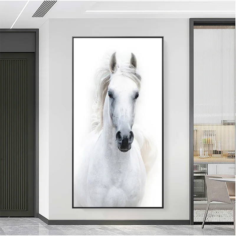Handsome White Horse Decorative Paintings Wall Art Picture for Modern Living Room Corridor Animal Poster on Canvas Home Decor
Handsome White Horse Decorative Paintings Wall Art Picture for Modern Living Room Corridor Animal Poster on Canvas Home Decor