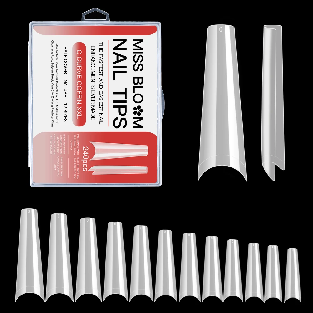 240Pc Clear Natural Fake Nails Tips Artificial Acrylic Half Full Cover Nail Capsules Professional Accessorie For Manicure
240Pc Clear Natural Fake Nails Tips Artificial Acrylic Half Full Cover Nail Capsules Professional Accessorie For Manicure
