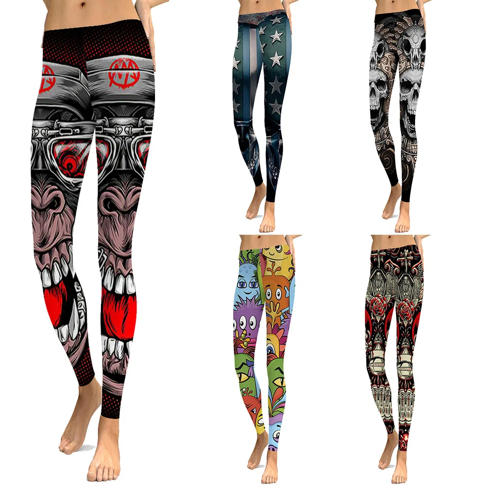 New Sexy Girl Women Skull Star 3D Prints Elastic Fitness Gym Sport Workout Yoga Plus Size Leggings Pants Dropshipping
New Sexy Girl Women Skull Star 3D Prints Elastic Fitness Gym Sport Workout Yoga Plus Size Leggings Pants Dropshipping