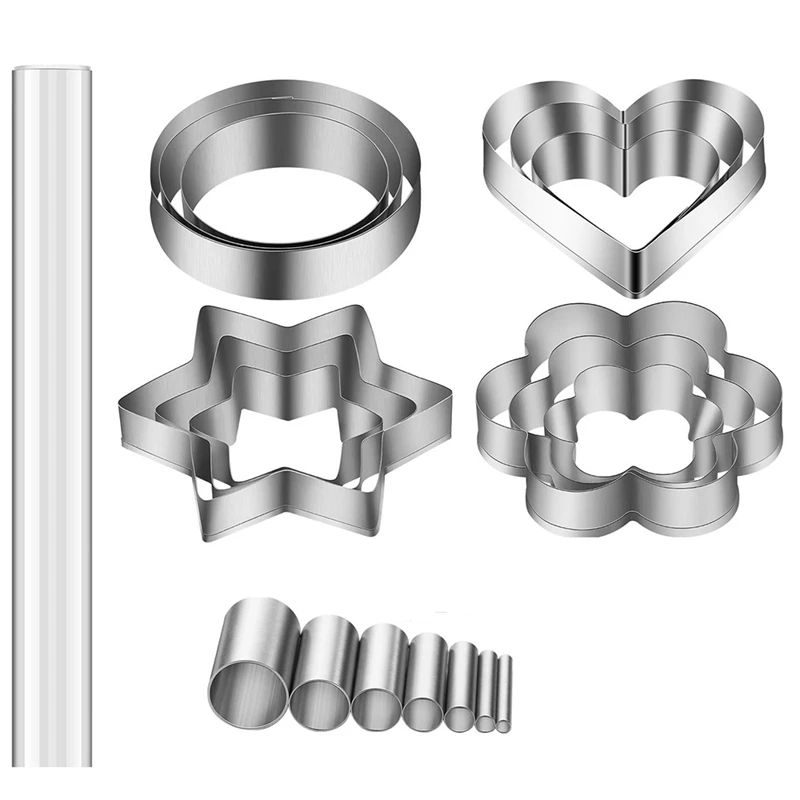20 Pieces Polymer Clay Cutter Tool Set Includes Clay Cutter Round Circle Shape Cutter, Clear Clay Roller for Clay Craft
20 Pieces Polymer Clay Cutter Tool Set Includes Clay Cutter Round Circle Shape Cutter, Clear Clay Roller for Clay Craft