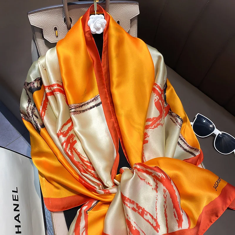 Shawl Ladies Scarf Women Luxury Winter Vacation Sunscreen Orange Handsome Horse Fashion Thin Section Foreign Style 180cmx90cm
Shawl Ladies Scarf Women Luxury Winter Vacation Sunscreen Orange Handsome Horse Fashion Thin Section Foreign Style 180cmx90cm