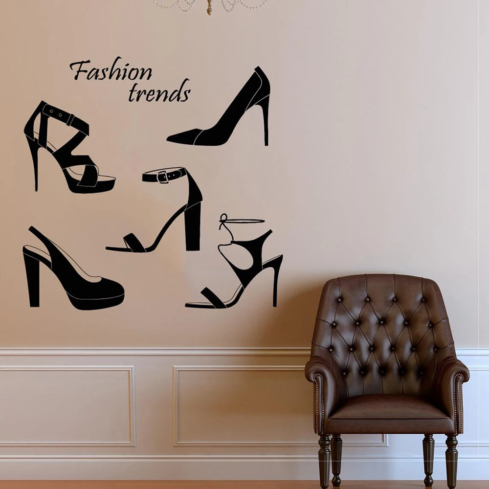 Fashion Wall Decal Window Sticker High heels Wall Sticker shoes Style Clothing Dress Black Dress Accessories Vinyl Decal C254
Fashion Wall Decal Window Sticker High heels Wall Sticker shoes Style Clothing Dress Black Dress Accessories Vinyl Decal C254