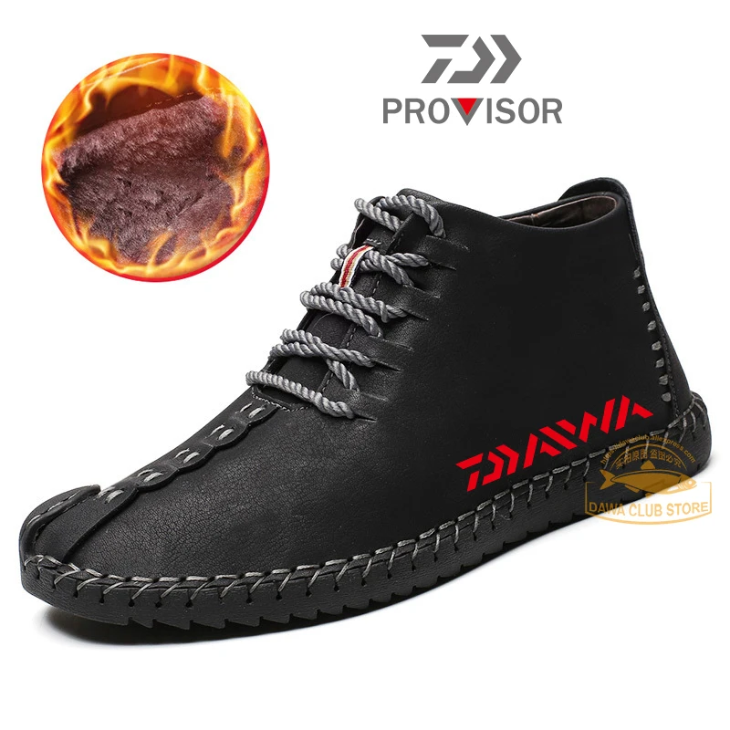 DAIWA Fishing Shoes 2020 Men's Outdoor Fishing Warm Non-slip Martin Boots Mountaineering Wear-resistant Casual Leather Shoes 
DAIWA Fishing Shoes 2020 Men's Outdoor Fishing Warm Non-slip Martin Boots Mountaineering Wear-resistant Casual Leather Shoes