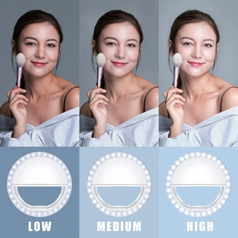 36LED Selfie Ring Light Makeup For iPhone Xiaomi Samsung Huawei Portable Flash Camera Phone Case Cover Photography | Лампы и освещение