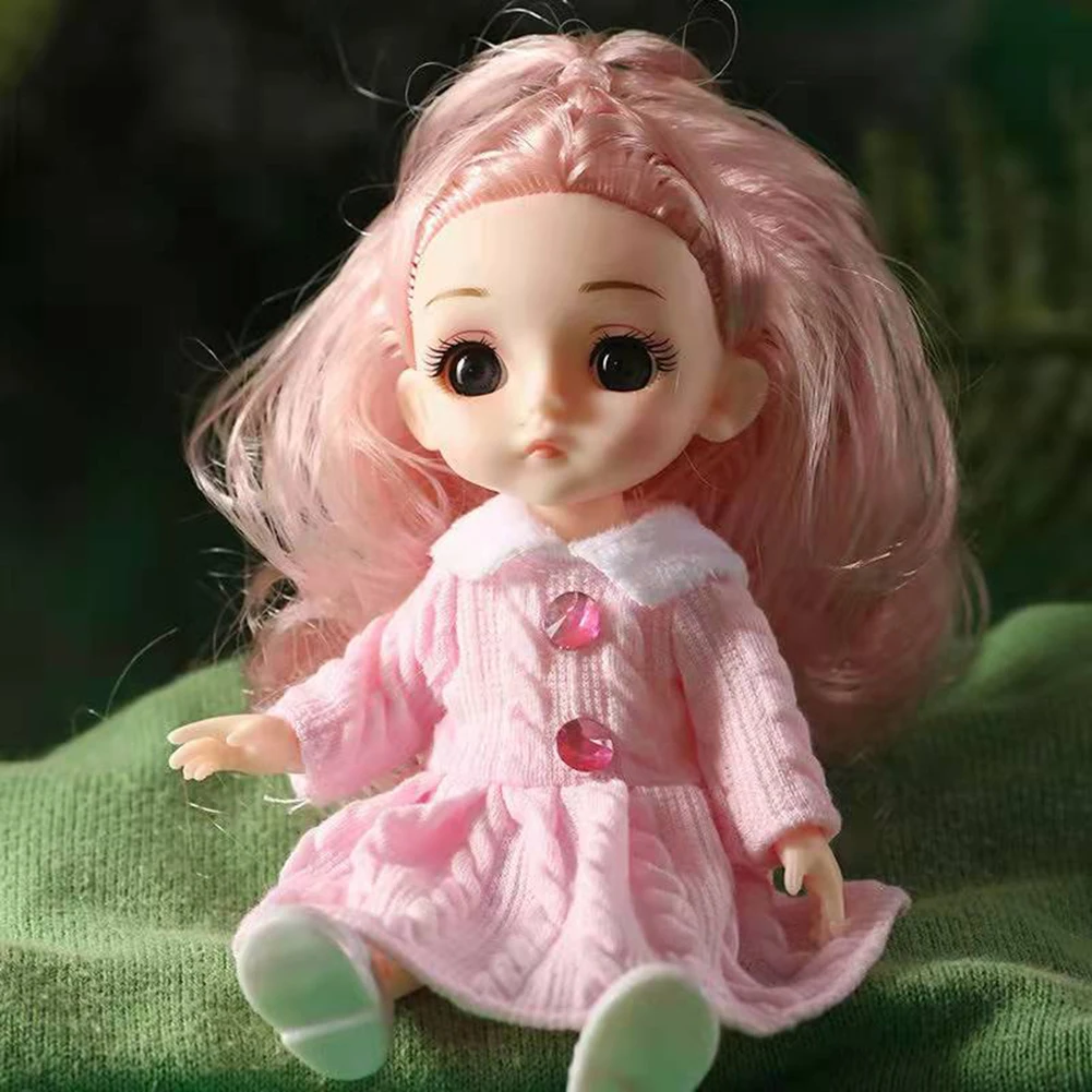 16CM Bjd Doll With 13 Joints Adjustable Exquisite Mini Simulation Doll Girl Cute Dress Up Toy Birthday Gift
16CM Bjd Doll With 13 Joints Adjustable Exquisite Mini Simulation Doll Girl Cute Dress Up Toy Birthday Gift