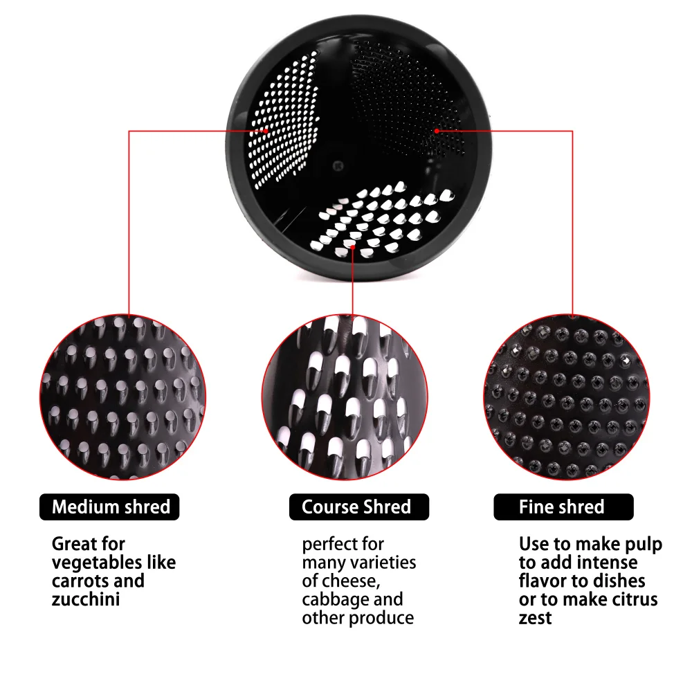 Jaswehome Mulit function Stainless Steel Box Grater Professional 3 Sides Grater For Parmesan Cheese Ginger Vegetables Shred
Jaswehome Mulit function Stainless Steel Box Grater Professional 3 Sides Grater For Parmesan Cheese Ginger Vegetables Shred
