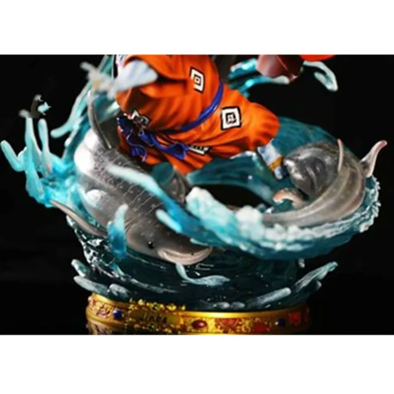 

15" Statue ONE PIECE Bust Seven Warlords Of The Sea Full-Length Portrait Jinbe GK Action Figure Collectible Model Toy BOX Q128