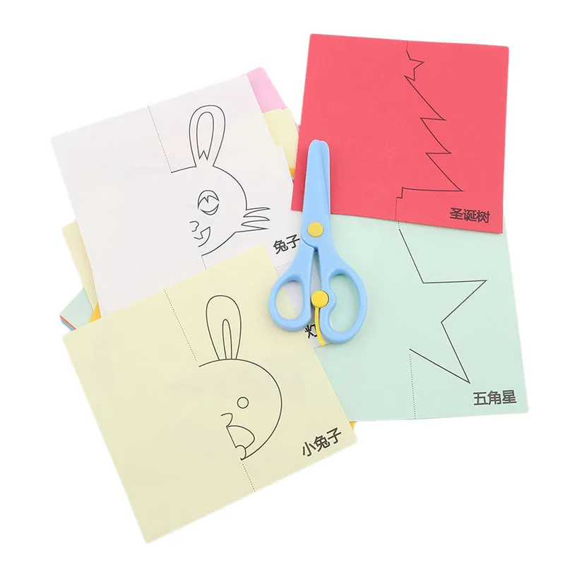 Kids Gift DIY Kindergarten Handmade Paper Book Toy Paper Cutting + Plastic Safe Scissors Picture Painting Art Toy
Kids Gift DIY Kindergarten Handmade Paper Book Toy Paper Cutting + Plastic Safe Scissors Picture Painting Art Toy