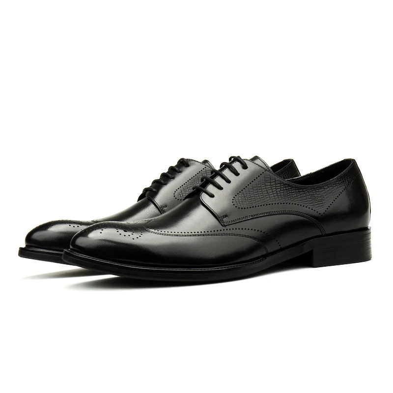 Large Size EUR45 Black / Brown Tan Oxfords Prom Shoes Mens Business Shoes Genuine Leather Wedding Dress Shoes
Large Size EUR45 Black / Brown Tan Oxfords Prom Shoes Mens Business Shoes Genuine Leather Wedding Dress Shoes