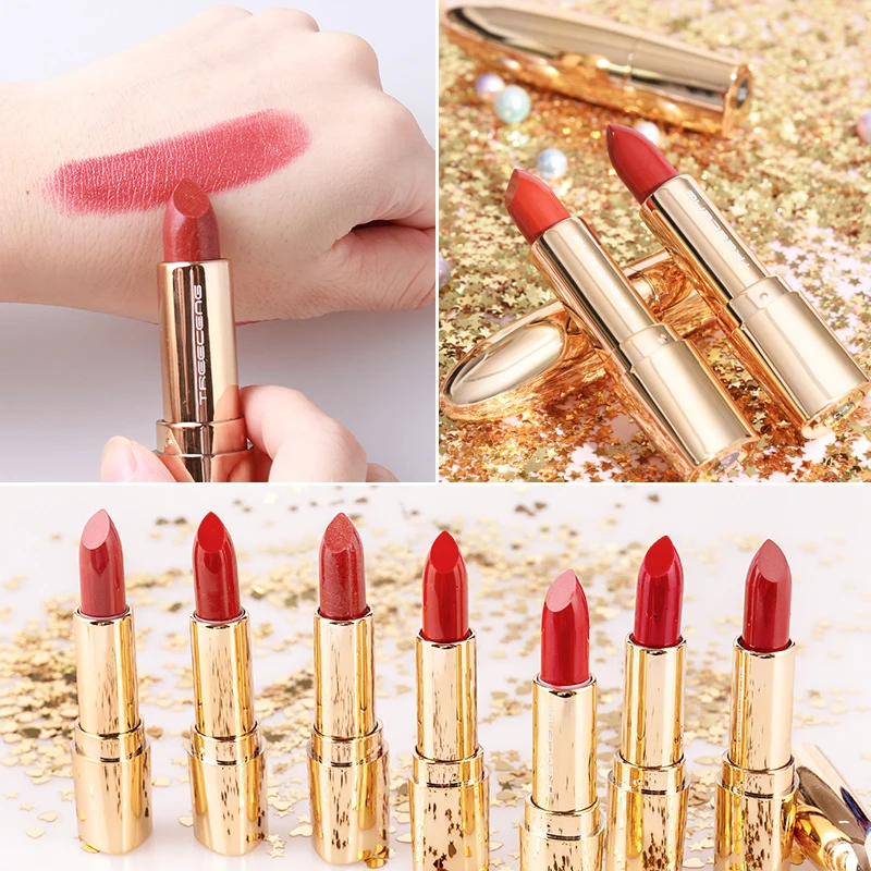 High Quality 6 Colors Matte Lipstick Waterproof Lasting Lip Stick Natural Velvet Golden Tube Bullet Lip Sticks Student Cosmetics
High Quality 6 Colors Matte Lipstick Waterproof Lasting Lip Stick Natural Velvet Golden Tube Bullet Lip Sticks Student Cosmetics