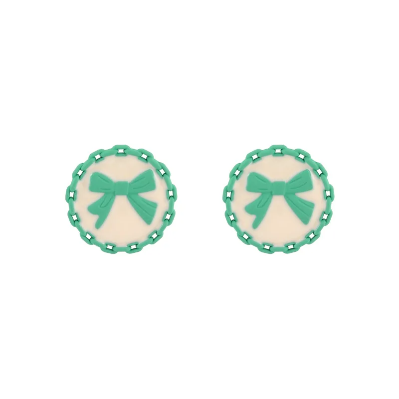 LOVOACC Exquisite Contrast Color Green Lace Bow-knot Stud Earring for Women Girls Delicate Metallic Earring Jewelry Pendientes
LOVOACC Exquisite Contrast Color Green Lace Bow-knot Stud Earring for Women Girls Delicate Metallic Earring Jewelry Pendientes