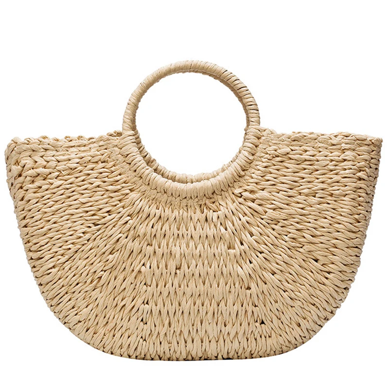 2021 New Fashion MOON Straw Handbags Women Summer Beach Bag Rattan Bag Handmade Vintage Woven Handbag For Women
2021 New Fashion MOON Straw Handbags Women Summer Beach Bag Rattan Bag Handmade Vintage Woven Handbag For Women