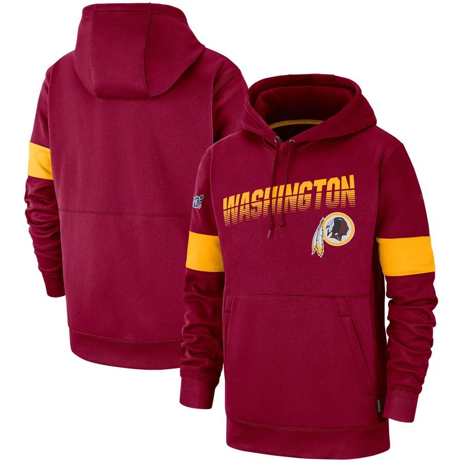 Washington Sideline Team Logo Redskins Performance Pullover Burgundy Hoodie
Washington Sideline Team Logo Redskins Performance Pullover Burgundy Hoodie
