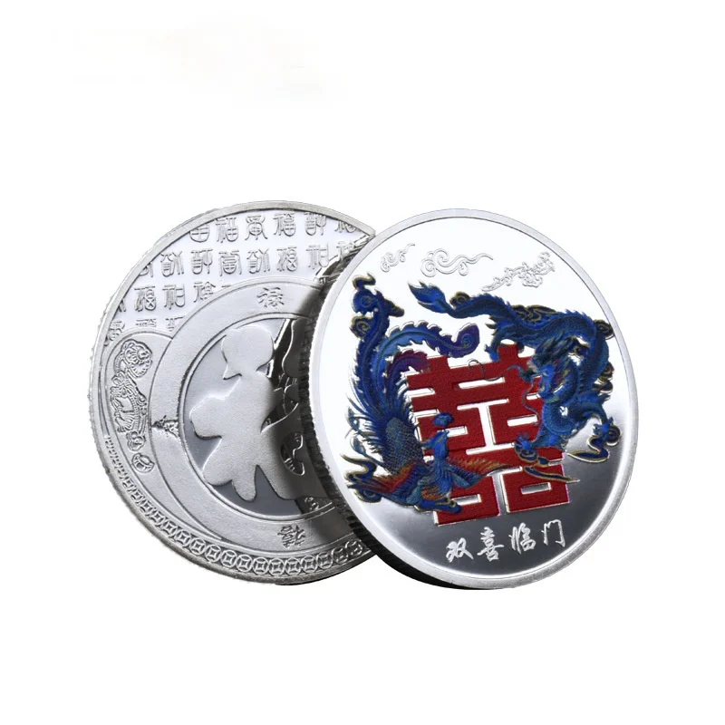 Fu Lu Shou Cai Chinese Traditional Culture Collection Double Happiness Arrive By The Dragon and The Phoenix Commemorative Coin
Fu Lu Shou Cai Chinese Traditional Culture Collection Double Happiness Arrive By The Dragon and The Phoenix Commemorative Coin