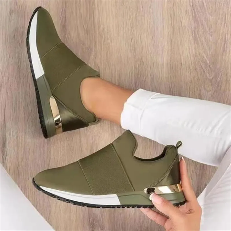 Large size bottom womens shoes new mesh fashion casual sports women's shoes versatile breathable platform sneakers women loafers