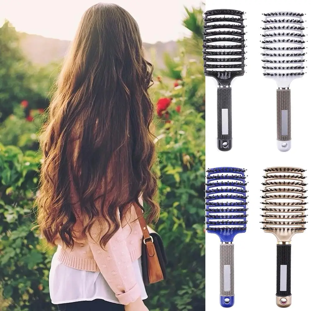 Hair Brush Scalp Massage Comb Hairbrush Bristle&Nylon Women Wet Curly Detangle Hair Brush for Salon Hairdressing Styling Tools
Hair Brush Scalp Massage Comb Hairbrush Bristle&Nylon Women Wet Curly Detangle Hair Brush for Salon Hairdressing Styling Tools