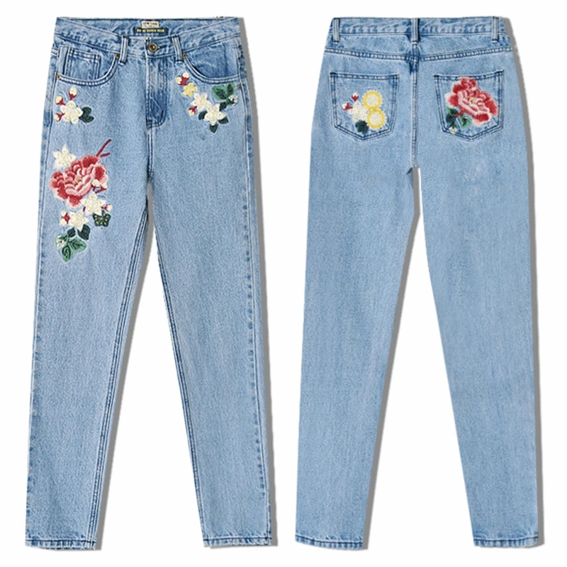 High Quality Denim Aesthetic Jeans Embroidery Winter Spring Cotton High Waist Straight Jeans Woman
High Quality Denim Aesthetic Jeans Embroidery Winter Spring Cotton High Waist Straight Jeans Woman