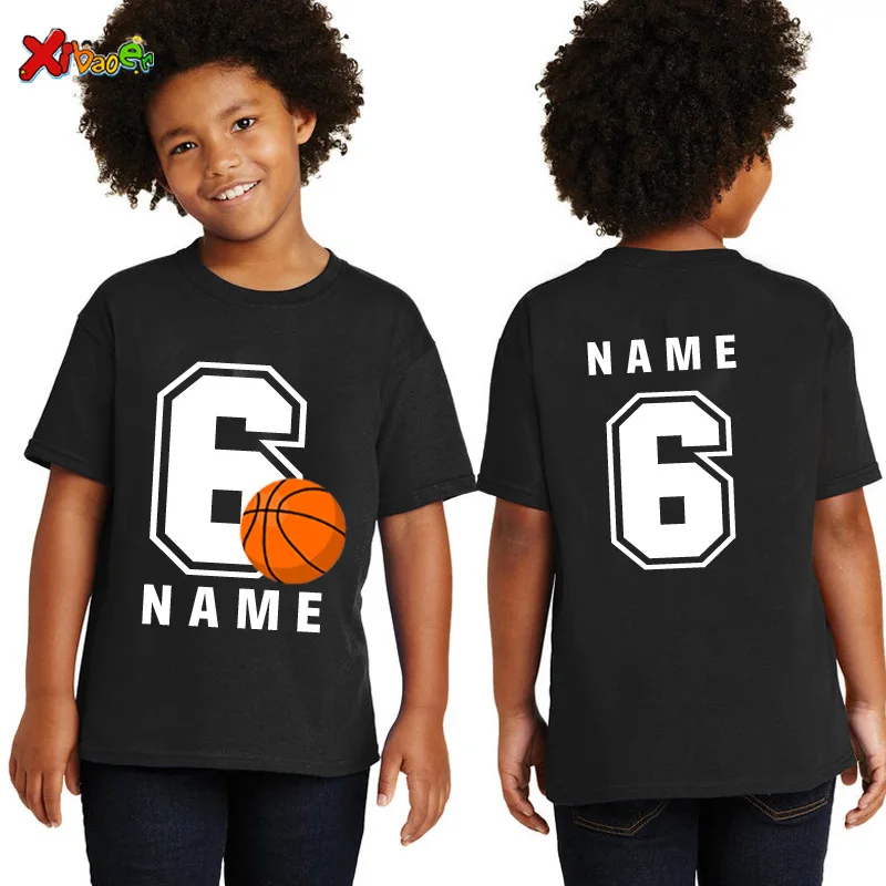 Kids TShirt Custom Name Number Summer Boys Girls Birthday T Shirt Sport Children's Clothing Tee Clothes Baby Boy Tops Basketball
Kids TShirt Custom Name Number Summer Boys Girls Birthday T Shirt Sport Children's Clothing Tee Clothes Baby Boy Tops Basketball