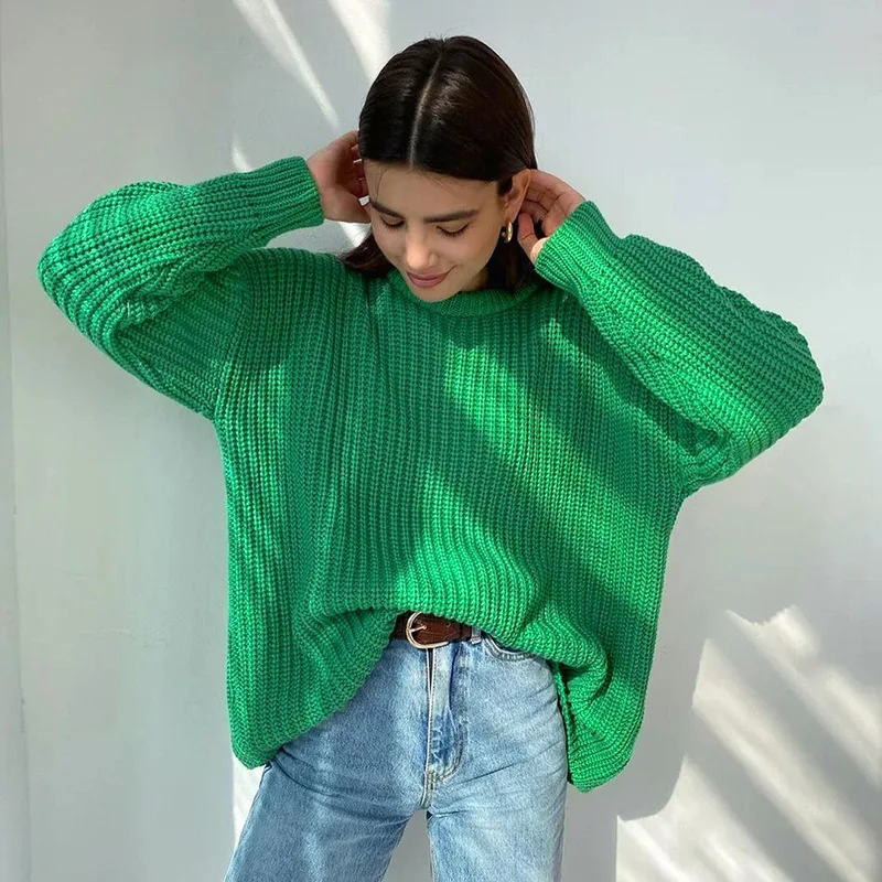Autumn Pullover Oversized Simple Long Sleeve Female Orange Sweater Casual o-neck Winter Women Office Green Ladies Basic Jumper
Autumn Pullover Oversized Simple Long Sleeve Female Orange Sweater Casual o-neck Winter Women Office Green Ladies Basic Jumper