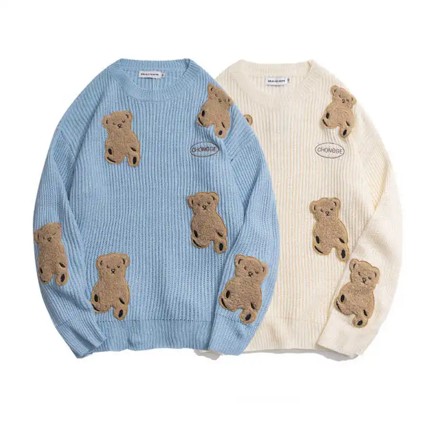 Harajuku Style Little Bear Sweater Women Autumn Winter Couples Lazy Vintage Pullover Knitting Outerwear Tops TT0580
Harajuku Style Little Bear Sweater Women Autumn Winter Couples Lazy Vintage Pullover Knitting Outerwear Tops TT0580