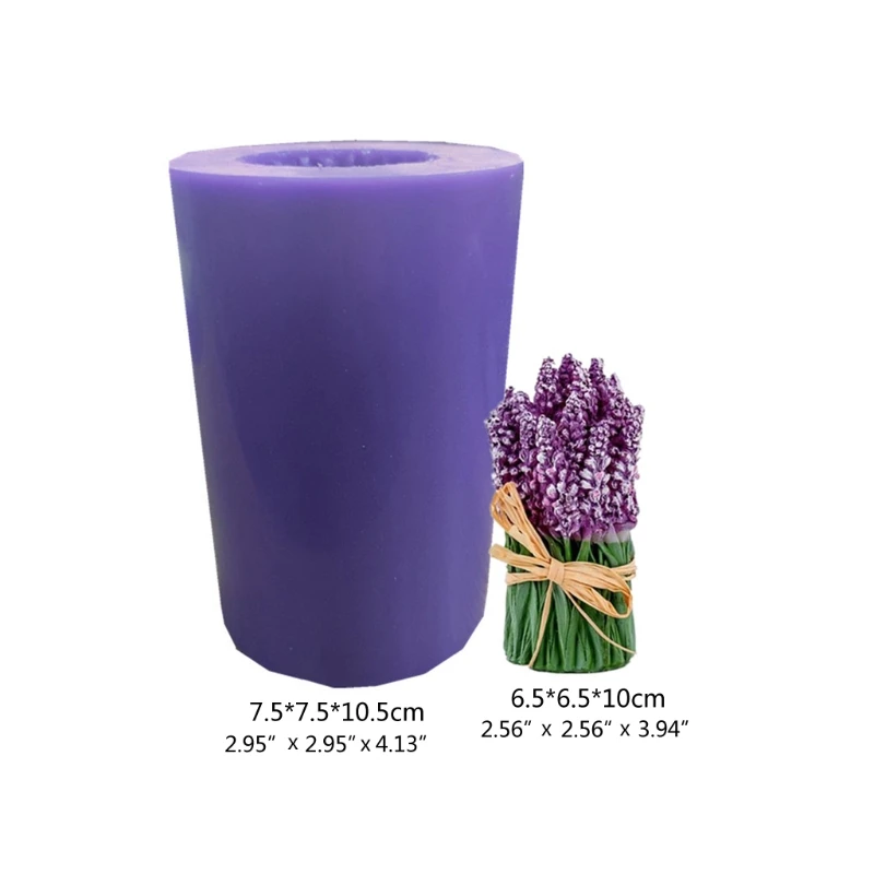 N58F 3D Lavender Flowers Soap Epoxy Resin Mold Ornaments Casting Silicone Mould for DIY Crafts Plaster Candle Making
N58F 3D Lavender Flowers Soap Epoxy Resin Mold Ornaments Casting Silicone Mould for DIY Crafts Plaster Candle Making