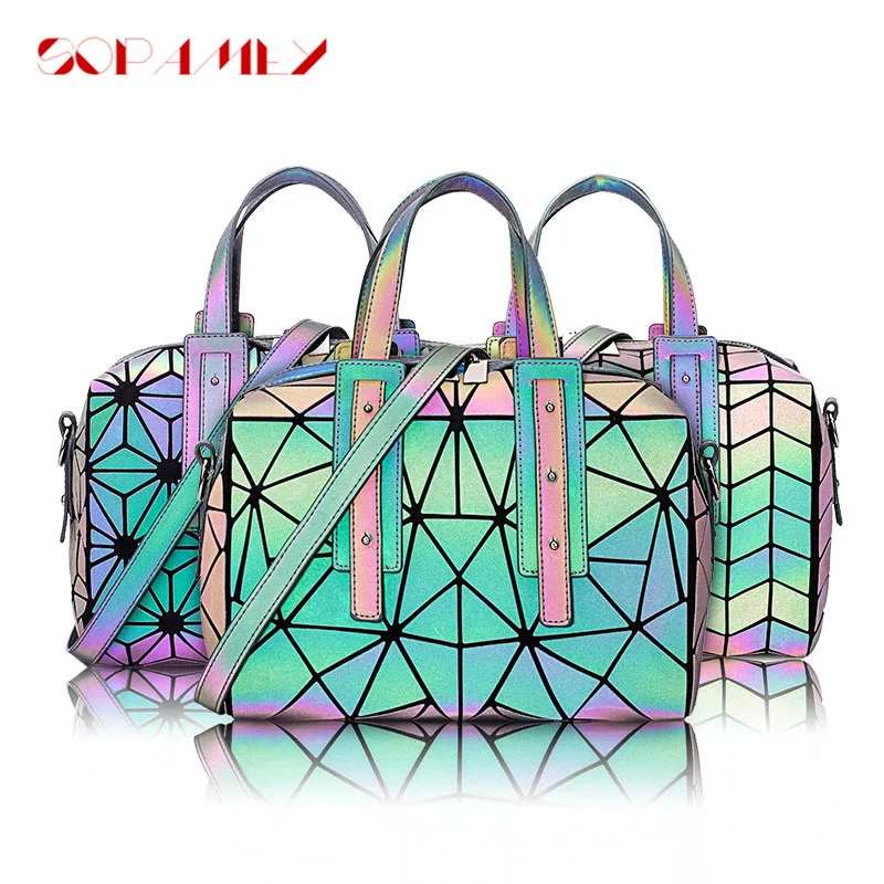 New Arrivals Luminous Handbag Bags Women High Quality Geometric Boston Shoulder Bag Hand Bag For Ladies Messenger Bags 2020
New Arrivals Luminous Handbag Bags Women High Quality Geometric Boston Shoulder Bag Hand Bag For Ladies Messenger Bags 2020