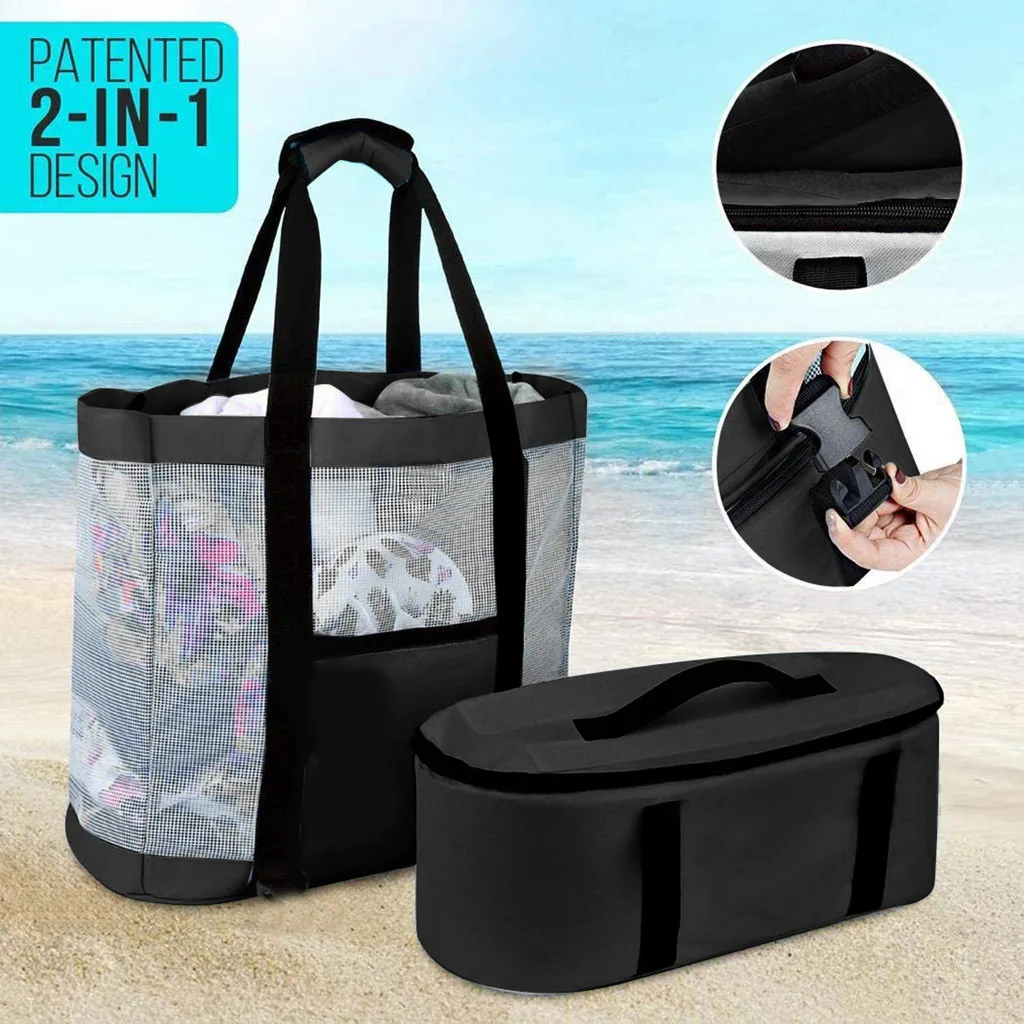 Outdoor Camping Beach Mesh Tote Bag With Detachable Cooler Bag Packing Bag Packing Organizer Multifunctional Waterproof Backpack
Outdoor Camping Beach Mesh Tote Bag With Detachable Cooler Bag Packing Bag Packing Organizer Multifunctional Waterproof Backpack
