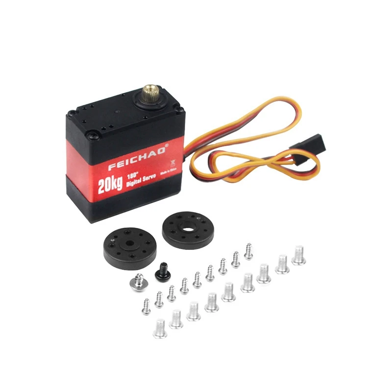 20Kg Robot Dual-Axis Servo 6.0-7.4V Metal Gear Digital Servo for Arduino Servo for Robot DIY Excellent Servo
20Kg Robot Dual-Axis Servo 6.0-7.4V Metal Gear Digital Servo for Arduino Servo for Robot DIY Excellent Servo