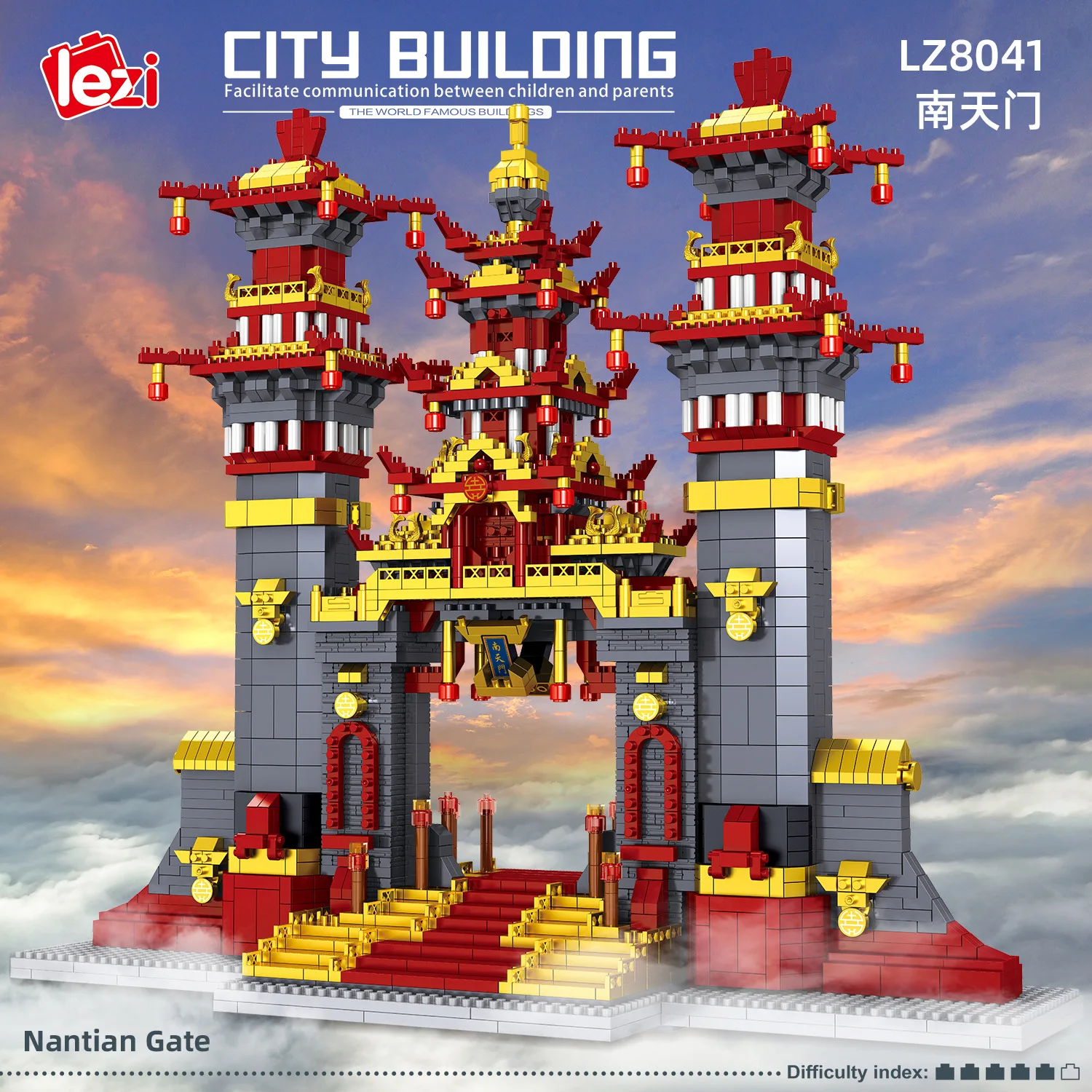 LZ8041 Diamond Small Particle Classical Architectural Model Series Nantianmen Building Block Toys for Children Gifts
LZ8041 Diamond Small Particle Classical Architectural Model Series Nantianmen Building Block Toys for Children Gifts