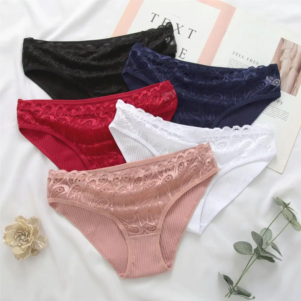 Cotton Briefs Women's Panties Comfort Underpants Floral Lace Briefs Underwear Skin-friendly Briefs For Woman Sexy Low-Rise Panty
Cotton Briefs Women's Panties Comfort Underpants Floral Lace Briefs Underwear Skin-friendly Briefs For Woman Sexy Low-Rise Panty