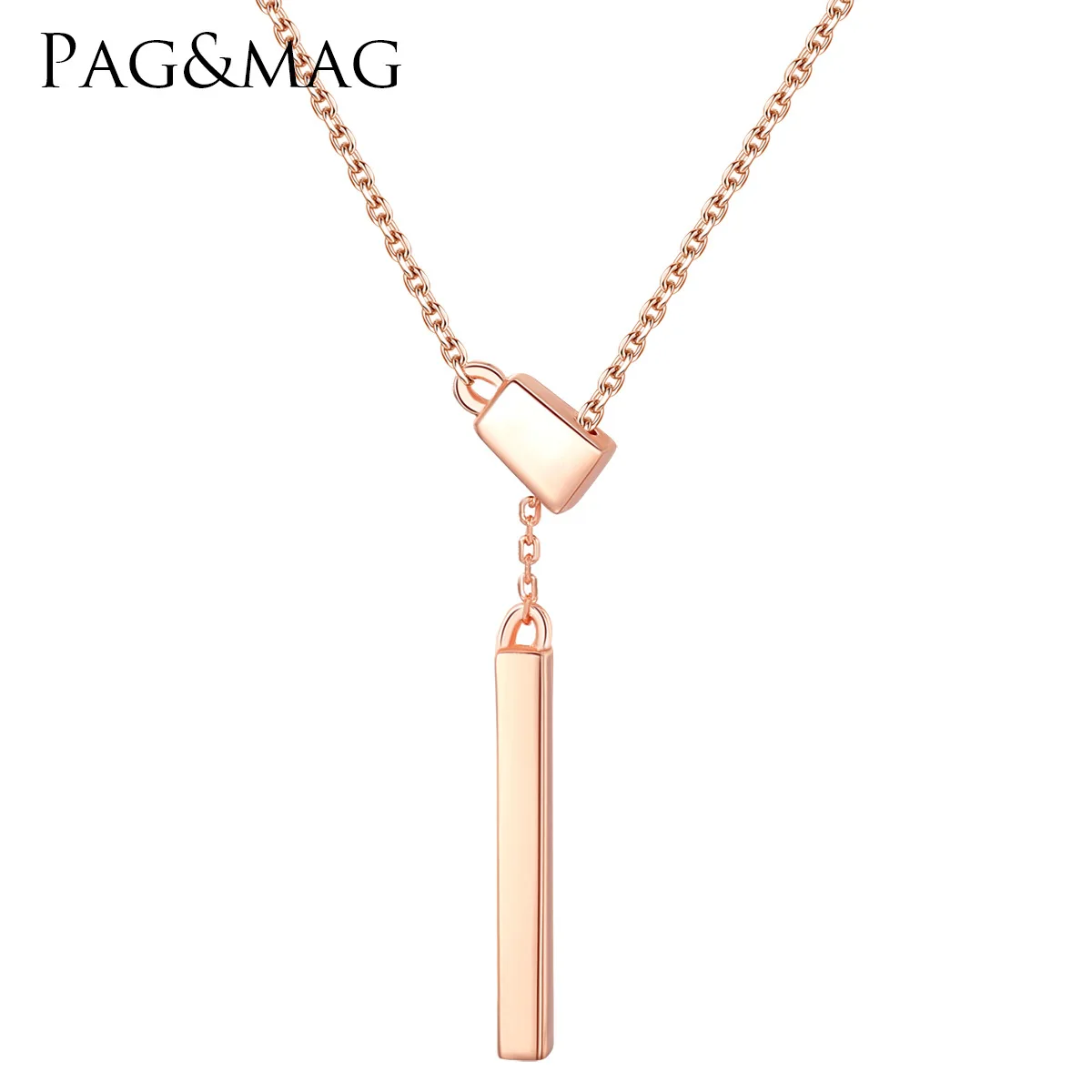 

PAG-MAG S925 Sterling Silver Pendant Necklace New Korean Simple Fashion Women's Money Accessories