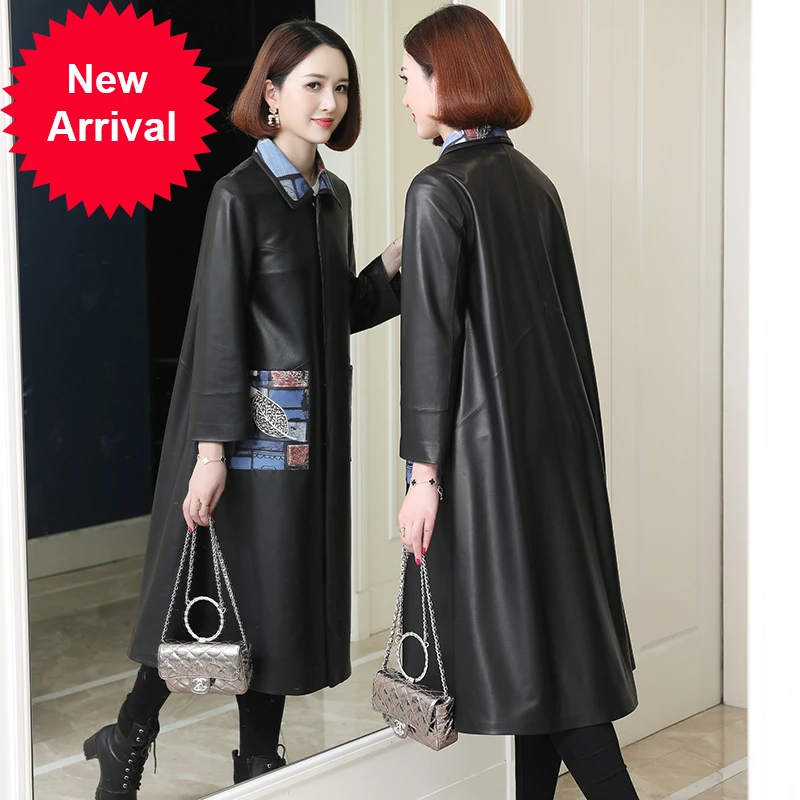 version of genuine leather windbreaker women's long 2020 Autumn New sheepskin matching printed sheepskin coat
version of genuine leather windbreaker women's long 2020 Autumn New sheepskin matching printed sheepskin coat