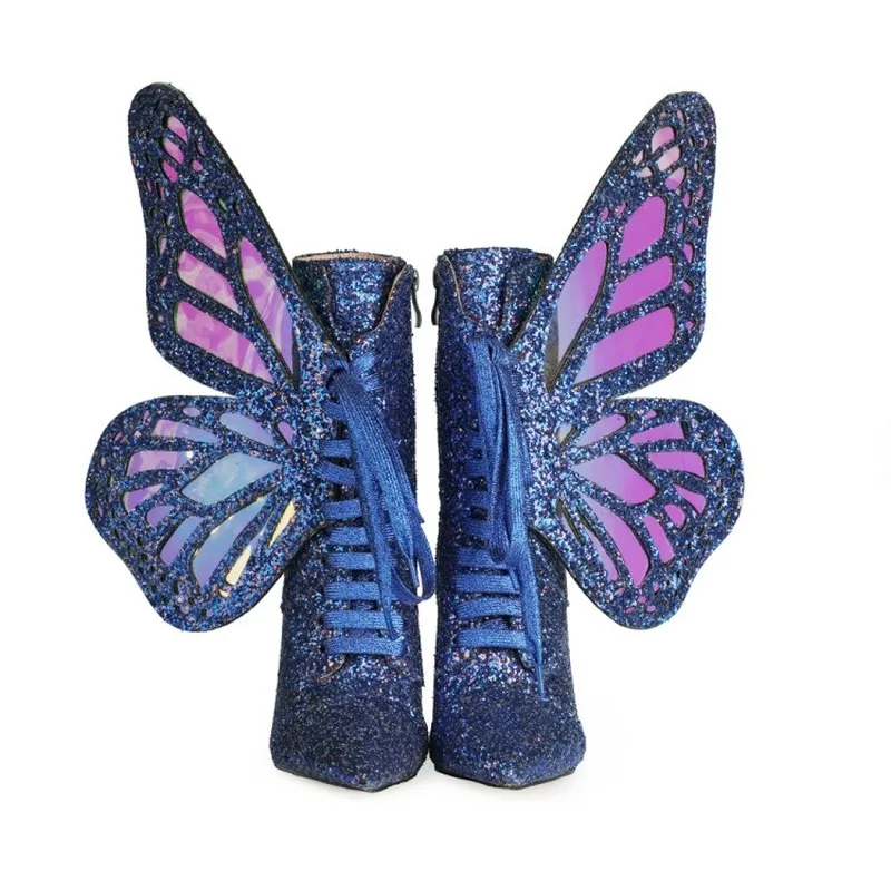 Butterfly Wing Sequins High Heels Fashion Women's Boots Cross Large Fashion Boots Shoes for Women Woman Shoes High Heels Sexy
Butterfly Wing Sequins High Heels Fashion Women's Boots Cross Large Fashion Boots Shoes for Women Woman Shoes High Heels Sexy
